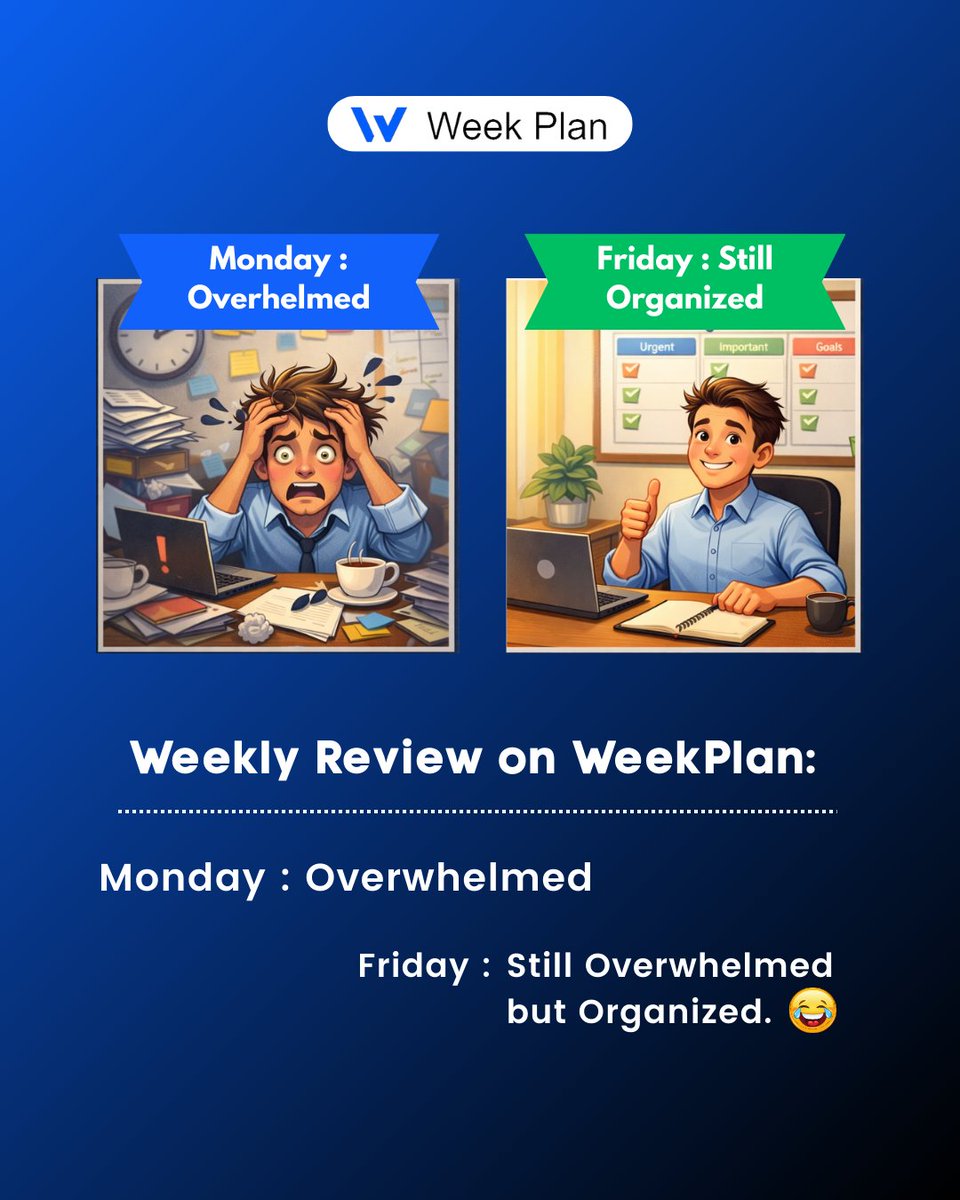 Week Plan (web app) tweet media