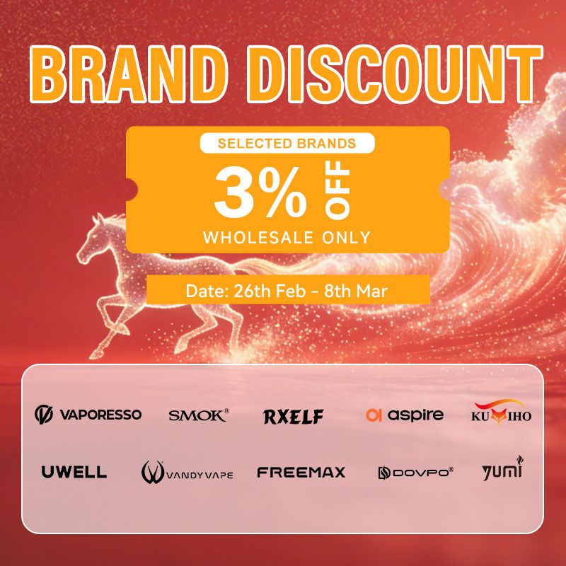 HealthCabin's tweet photo. 2️⃣ 🎉💨Healthcabin - Feb Brand Discount 2026🏷️
📌3% OFF for selected 10 hot brands
..
❗Wholesale ONLY
Date: 26th Feb – 8th Mar, 2026📆
>
More details:👇
https://t.co/zKy6iNZGuf
Shop:👇
https://t.co/ZTPYNJUd27
>
#healthcabin #branddiscount #vapewholesale #vape #vapelife #vapor https://t.co/HAaVbALlhJ