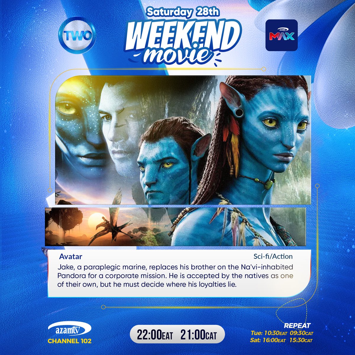 Azamtv_ug's tweet image. This Weekend’s #Movie Treat!
#AzamONE &amp;amp; #AzamTWO! 

Big movies. Big action. Big weekend! 
Watch Venom an explosive super hero thriller and High speed action of Baby Driver on Azam ONE.
#Wespeak.. #Burudanikwawote