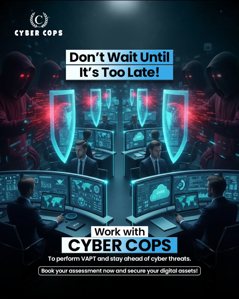 Cyber_Cops_'s tweet photo. #Cyberthreats are constantly evolving, and staying one step ahead is not optional. 🔐At #Cybercops, we help businesses understand their digital risks and address them before attackers can exploit them. https://t.co/Lhs2fpZYUo