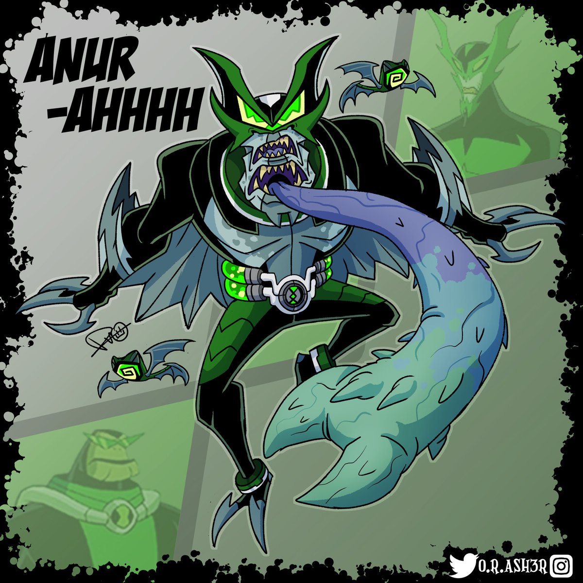 ORAsh3r's tweet photo. #b10fusionfeb Day 23: Anur-AHHHHH
(Bullfrag + Whampire) | Hybrid Style
If you hear the Hissssss you know you’re croaked!
#Ben10 #art #FusionLab https://t.co/FLRAt3mZnH