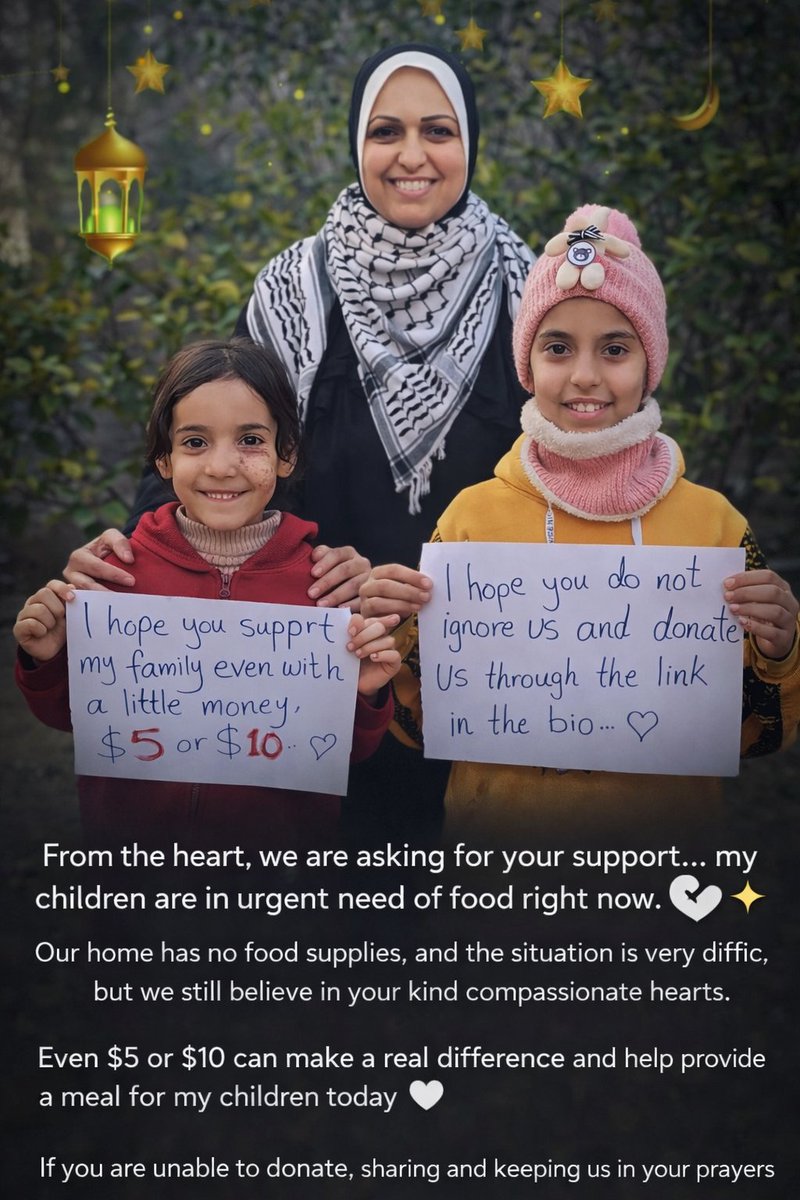 🚨 Please do not ignore 🚨

From the heart… my children need food today 🤍
Even $5 or $10 can make a difference.
🔗 Donation link in bio
Sharing and prayers mean so much 🤲
Repost, quote, donate.please!g