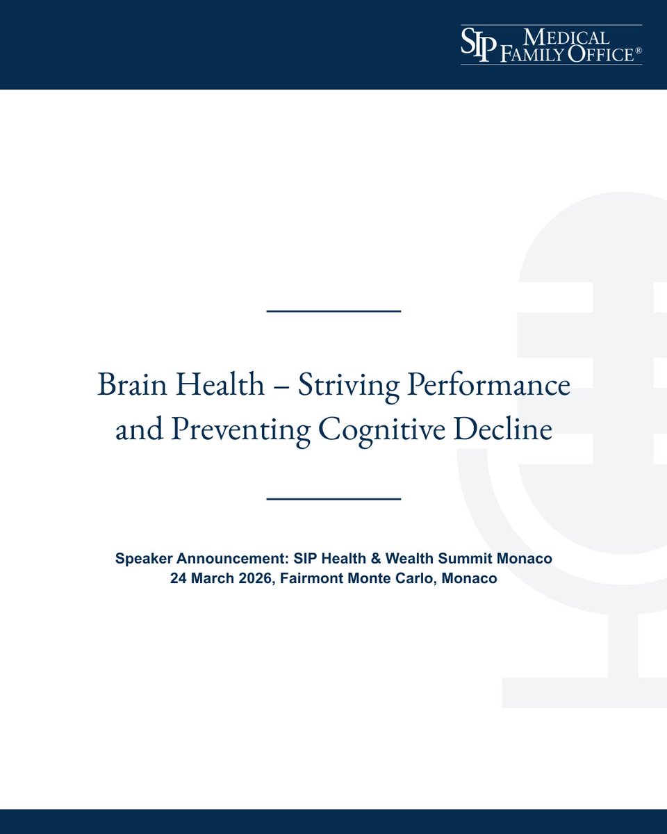 SIPMFO's tweet photo. We are pleased to announce Dr. Sabine Donnai, Founder and CEO of Viavi, as a speaker at the SIP Health &amp; Wealth Summit Monaco on 24 March 2026.

She will present “Brain Health – Striving Performance and Preventing Cognitive Decline.”

For details: https://t.co/OWaFUstxTn https://t.co/4YaJZyS6X2