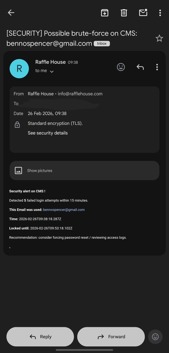 AnthonyTsolakis's tweet photo. @RaffleHouseUK Please explain. Who is Benno Spencer? What's CMS? Looks like a data breach to me ... https://t.co/OePj7g222q