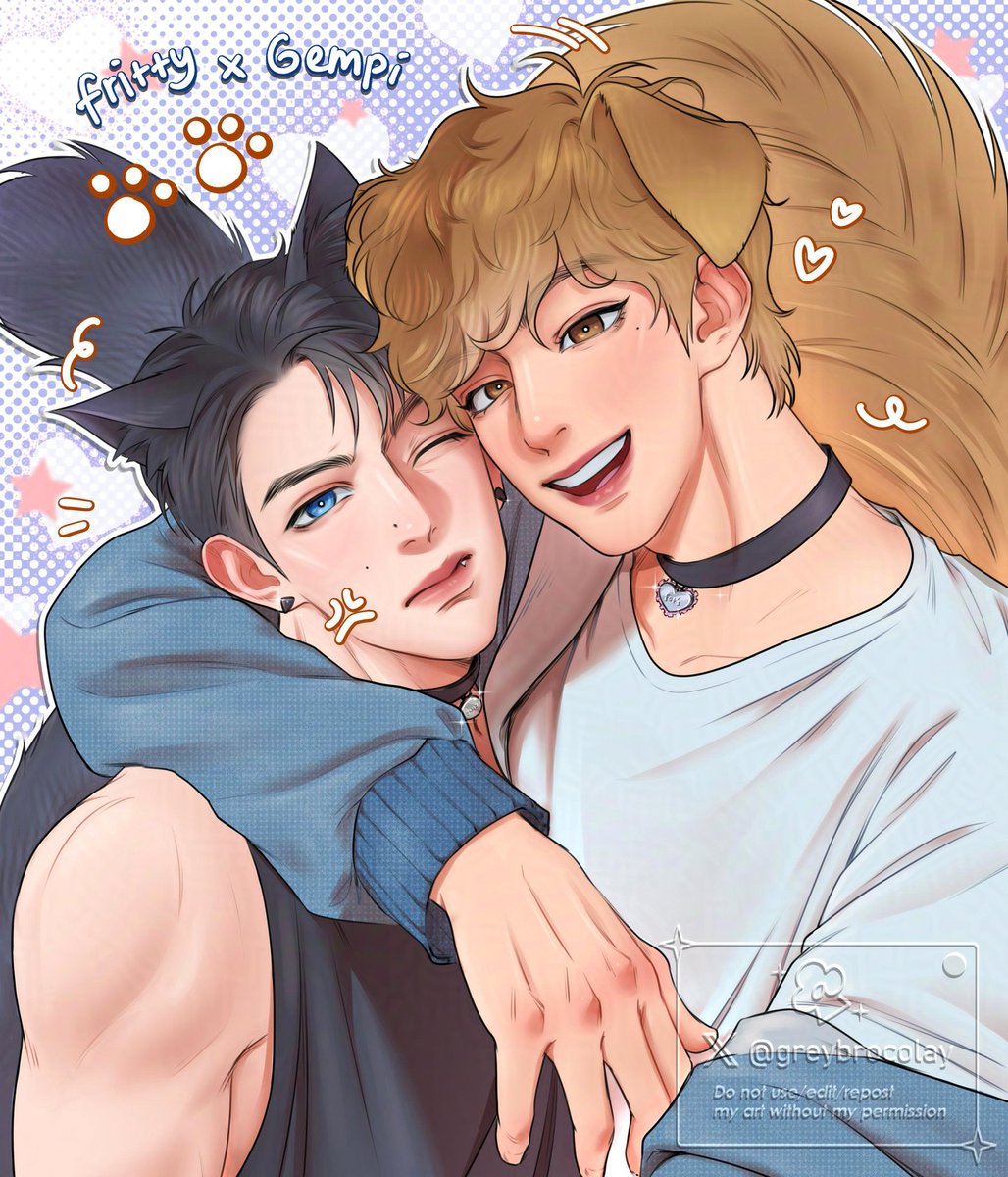 Gemini puppy and Fourth kitty!
🐶🐱💞🐾

based on au by <a href="/fotgems/">nari</a>

#GeminiFourth #4may #both #idk
#fanart