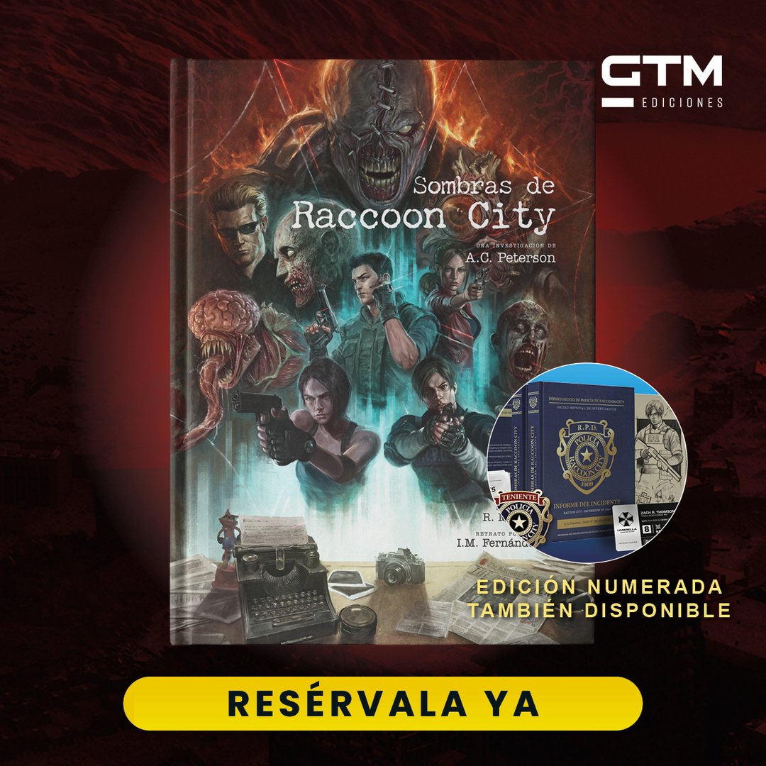 El libro Sombras de Raccoon City destapa la verdad tras 1998 y los oscuros experimentos de Umbrella de #ResidentEvil📔

La Ed. Numerada tiene tapa lienzo oro, placa, tarjeta Umbrella, portada de periódico, bocetos y docs confidenciales☣️

RESERVA➡️ xtralife.com/seleccion/libr…