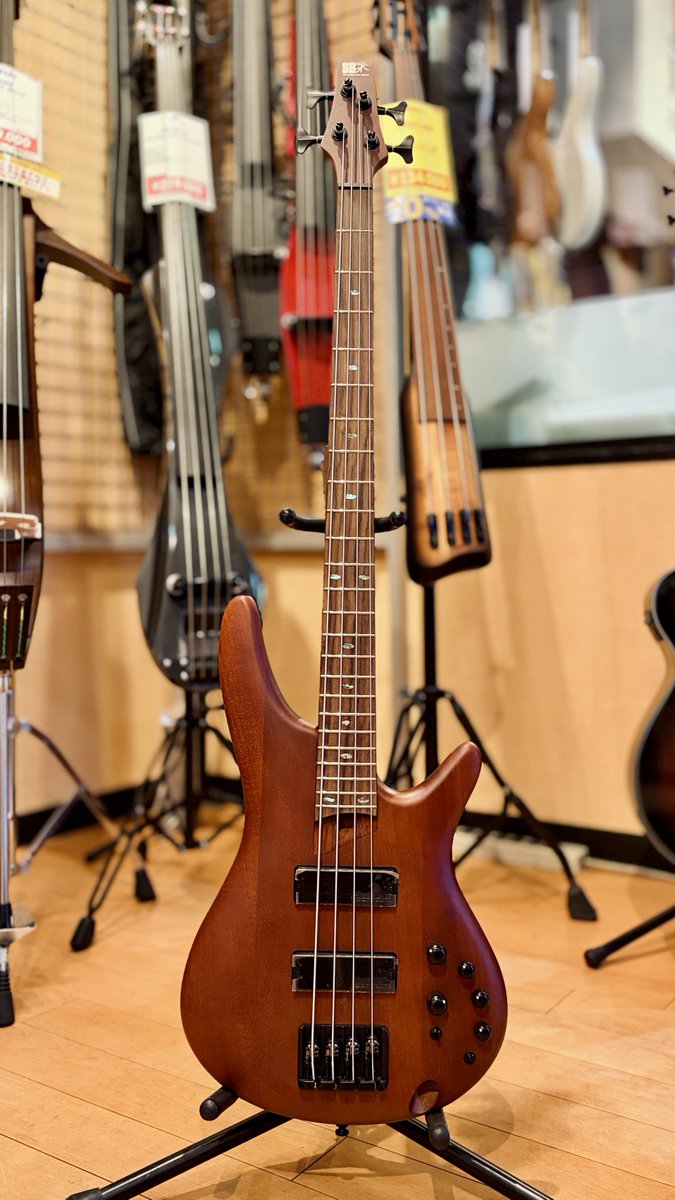 Ibanez ボディとネックが薄く、テクニカル系に人気のSR500E-BM