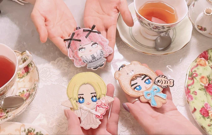 今日はねむちゃん、かほちゃんと一緒にドールワッペンを作ってきました!かわいい〜! 楽しい時間をありがとうございました