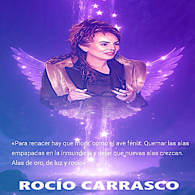 _WalkWalk_'s tweet photo. «Para renacer hay que morir, como el ave fénix. Quemar las alas empapadas en la inmundicia y dejar que nuevas alas crezcan. Alas de oro, de luz y rocío« 
#RocíoCarrasco Mohedano
#MareaFucsia #APOYOROCIO26F https://t.co/VLrWL9ZS3a