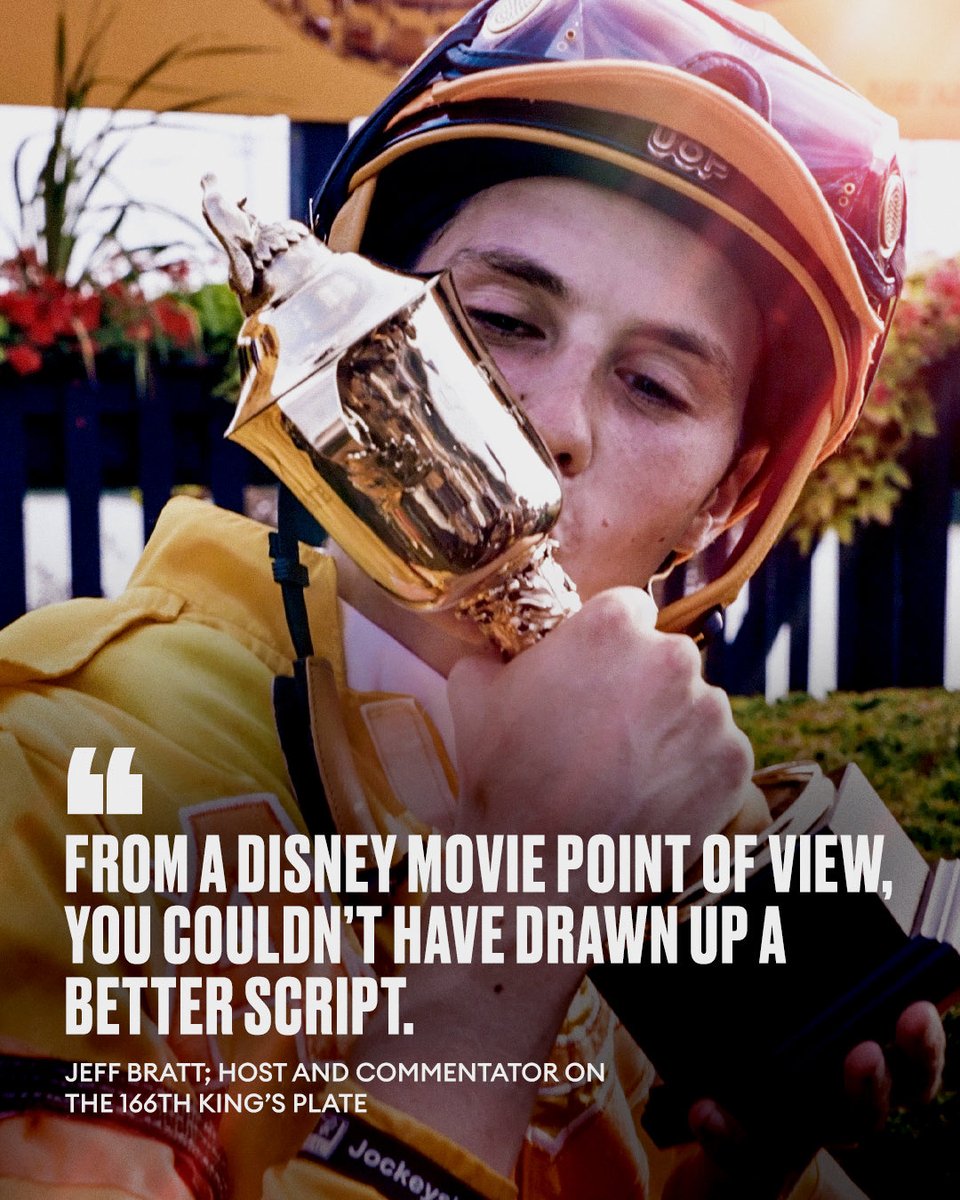 WoodbineTB's tweet photo. Straight out of a fairytale. #KP25 had it ALL. But at the core of it, it was the familial bonds that built a winner for the ages. ❤️ 👑

Go inside the 166th running of the King’s Plate in the latest episode of the award-winning docu-series, Free Rein. Season 3, Episode 2 is live ➡️ https://t.co/xlmyCGWiZu