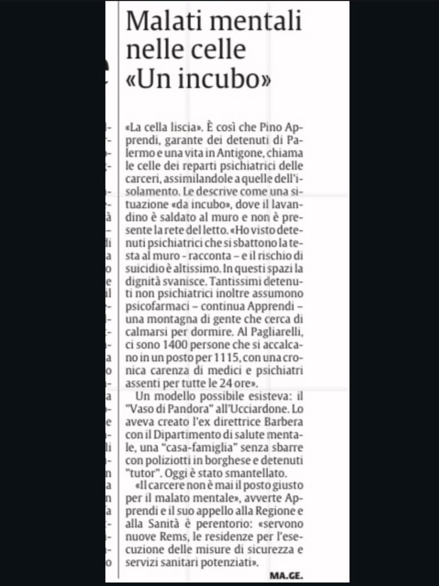 MartaGenova's tweet photo. Cosa succede quando il disagio psichico finisce dietro le sbarre, tra carenze di cure, reparti al limite e un sistema che fatica a reggere.
Ho provato in questi due articoli a raccontare non solo un caso, ma un problema più grande che riguarda salute, sicurezza e dignità. https://t.co/NxIXvTJOso