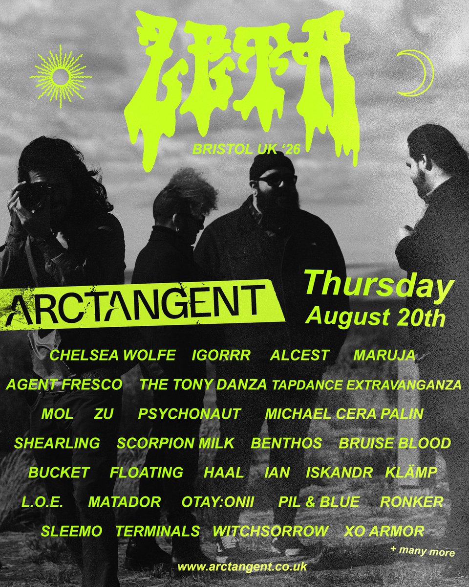 join_zeta's tweet photo. From Venezuela to the UK 🇻🇪 thousands of miles from home, together, and louder than ever:

Zeta @ ArcTangent Festival 2026 🇬🇧
Bristol, UK THURSDAY AUG 20th

See you in the fields 
We’re bringing the tropics to the mud 💛 https://t.co/GwriHLYulL