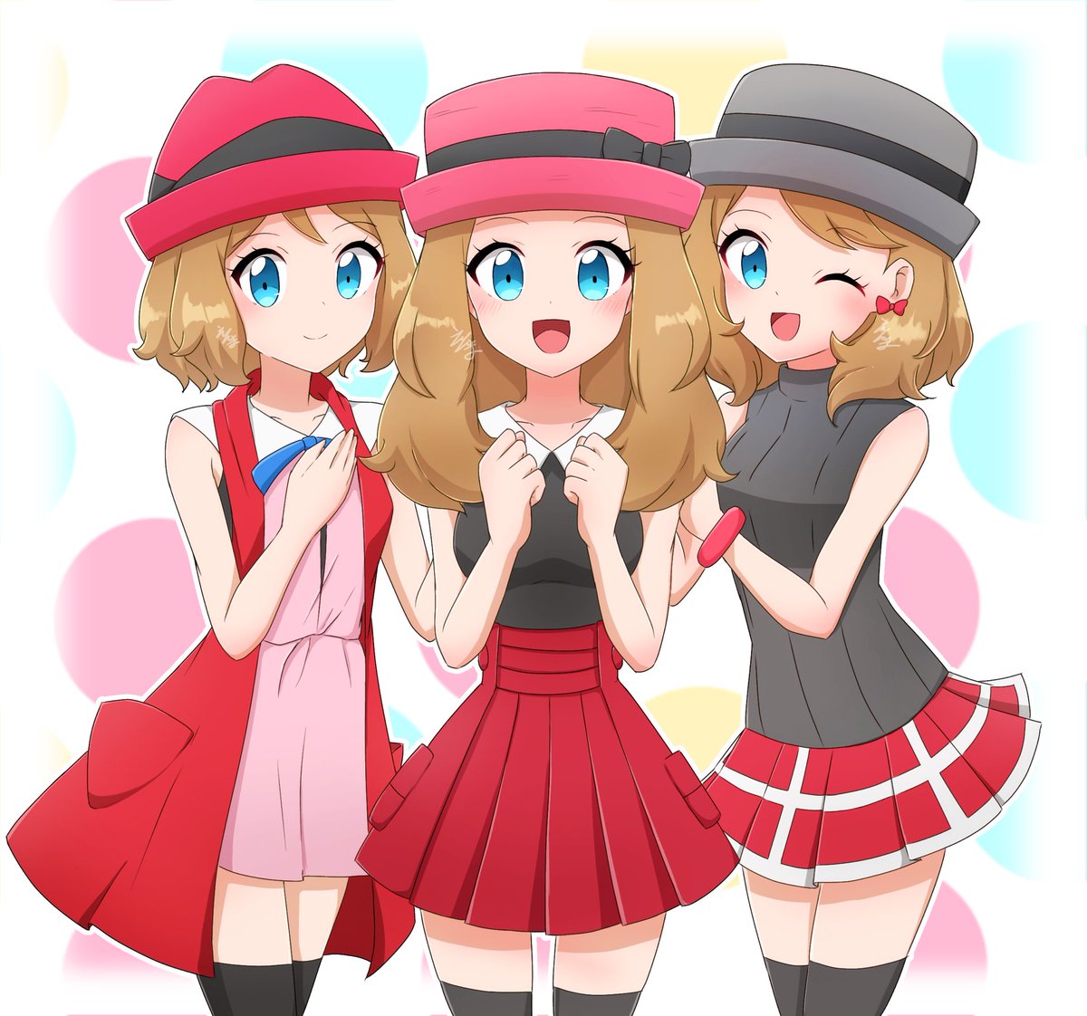 Enmapoke119's tweet photo. #ポケモン30周年 
おめでとう～♡♥️
過去絵セレナちゃんでお祝い https://t.co/Y7RFKV90Mx