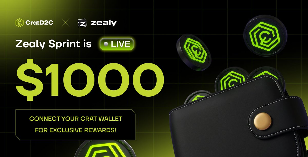 New Zealy quest just dropped!

➡️ Add the CratD2C network to your wallet and receive 5 $CRAT per wallet as a reward.

Simple step. Onchain confirmation. Direct reward.