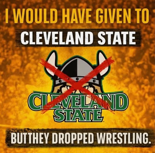 ericlbrooks's tweet photo. On this #csugivingday remember that @CSU_Athletics @CLE_State will waste your money!
Support a program that sticks up for their student athletes & is committed to the sport!
Please join me in making a donation to @KentStWrestling instead
https://t.co/14xK5xGWpP https://t.co/HJIfiKfFnb