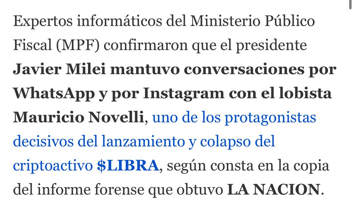 Taiano lo confirma (a su pesar y muy tarde): Novelli trabajaba para Milei y para Karina

Solo es cuestión de tiempo que se conozca el contenido de los intercambios.