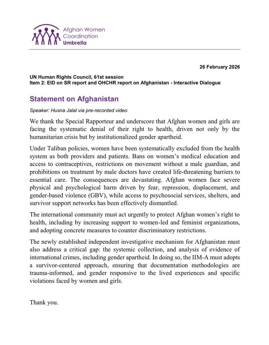 Afghan Women Coordination Umbrella tweet media