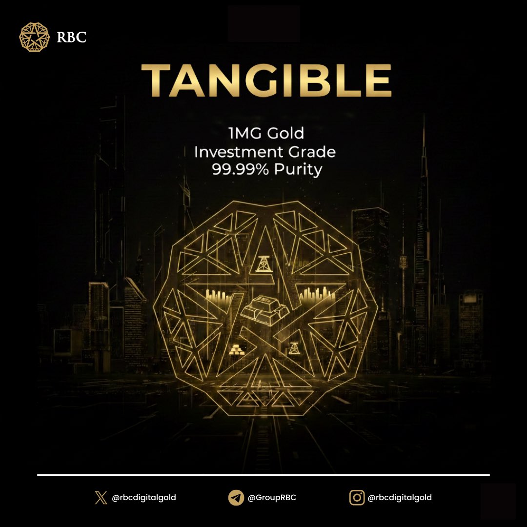 As part of evolution, <a href="/RBCDigitalGold/">RBC Group</a> introduced 1MG Gold, investment-grade gold sourced from trusted African mines and refined to 99.99% purity.

Backed by verified holdings and transparent processes, delivers trust, liquidity and measurable value, now moving into digital realm