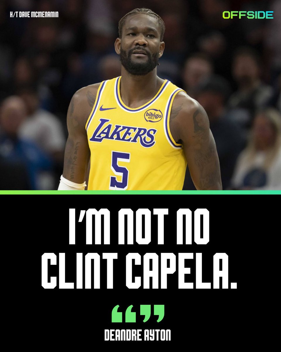 joinoffside's tweet image. Deandre Ayton was on one after the Lakers' loss to the Magic 🫣