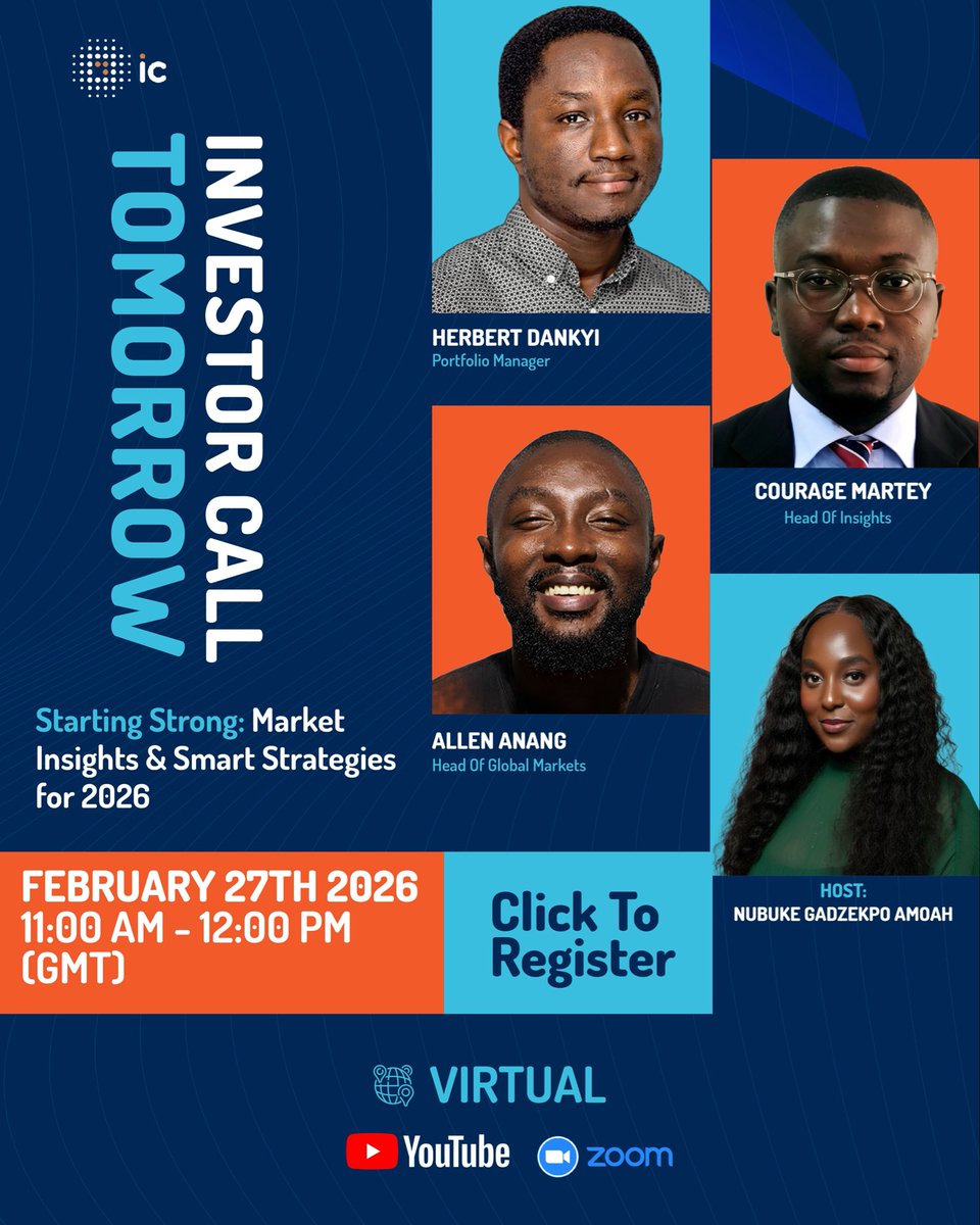 It's tomorrow!
 🚀Starting Strong: Market Insights &amp; Smart Strategies for 2026

Date: Friday, 27th February 2026
Time: 11:00 AM – 12:00 PM (GMT)

Link: https://
lnkd.in/djWtNtXW