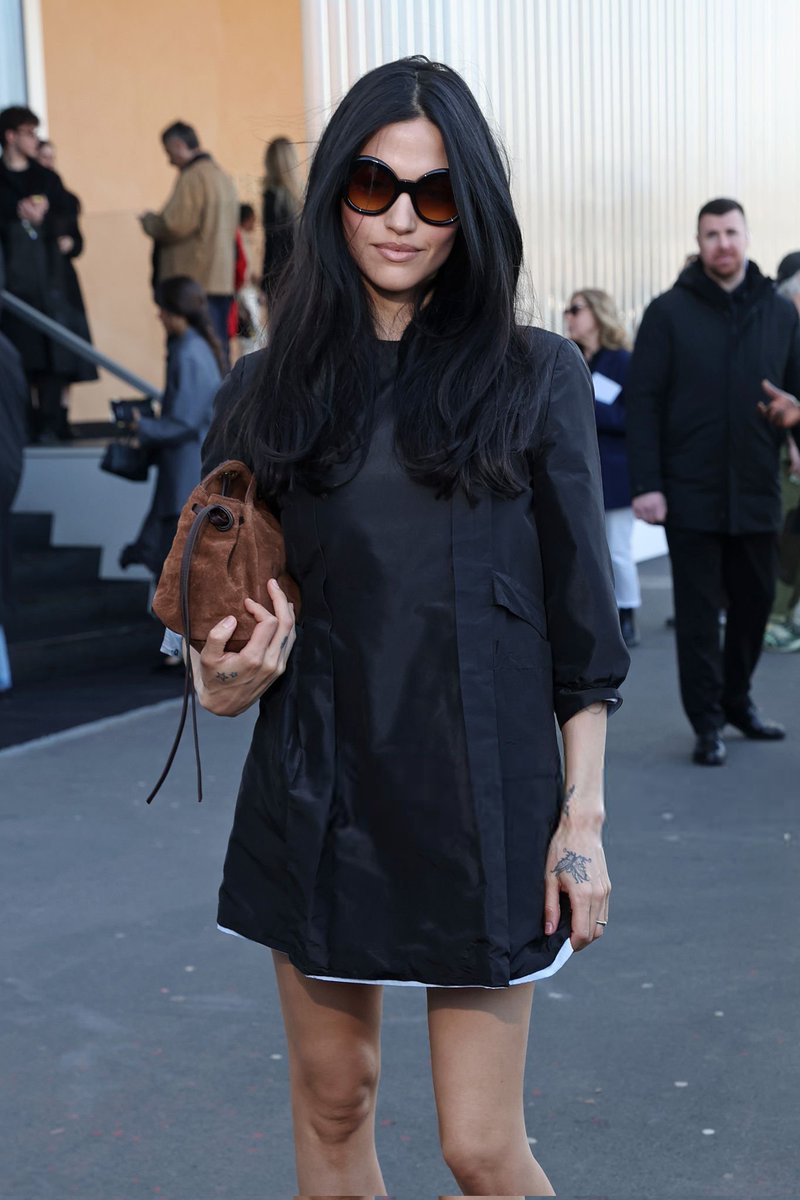 itgirlbackup's tweet photo. Gabbriette attending the Prada aw26 show https://t.co/gXQZgrtRUJ