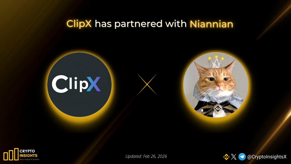 📢 <a href="/ClipX0_/">ClipX</a> has partnered with <a href="/NiannianCTO_BNB/">Niannian Community🔶️🐈</a>

#NianNian is a 100% education- and charity-focused memecoin built on Giggle Academy, a free learning platform by CZ.

Always bullish on $CLIPX