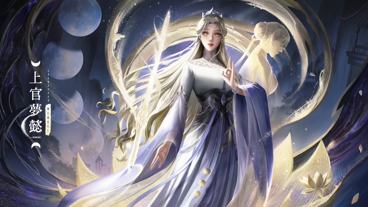 ซ่างกวนเมิ่งอี้ / Shàngguān Mèngyì
🏜️Sandblade Maiden

อยากแนะนำทุกคนให้รู้จักเมิ่งอี้ หรือเมิ่งเมิ่ง กับ เม่ยเล่อจาลา ลูกสาวทั้งสองคนที่เล่นในมูไว้นานหลายเดือน น้องใช้ทรายเป็นธาตุหลักในการต่อสู้และมีเนื้อเรื่องผูกกันอยู่กับเม่ยเล่อ หรือคนในเงาด้านหลังที่มาจากโลกปัจจุบัน
#OC 1/2