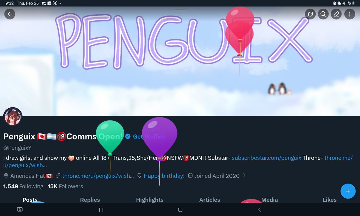 Penguix 🇨🇦🏳️‍⚧️🔞Comms Open! tweet media
