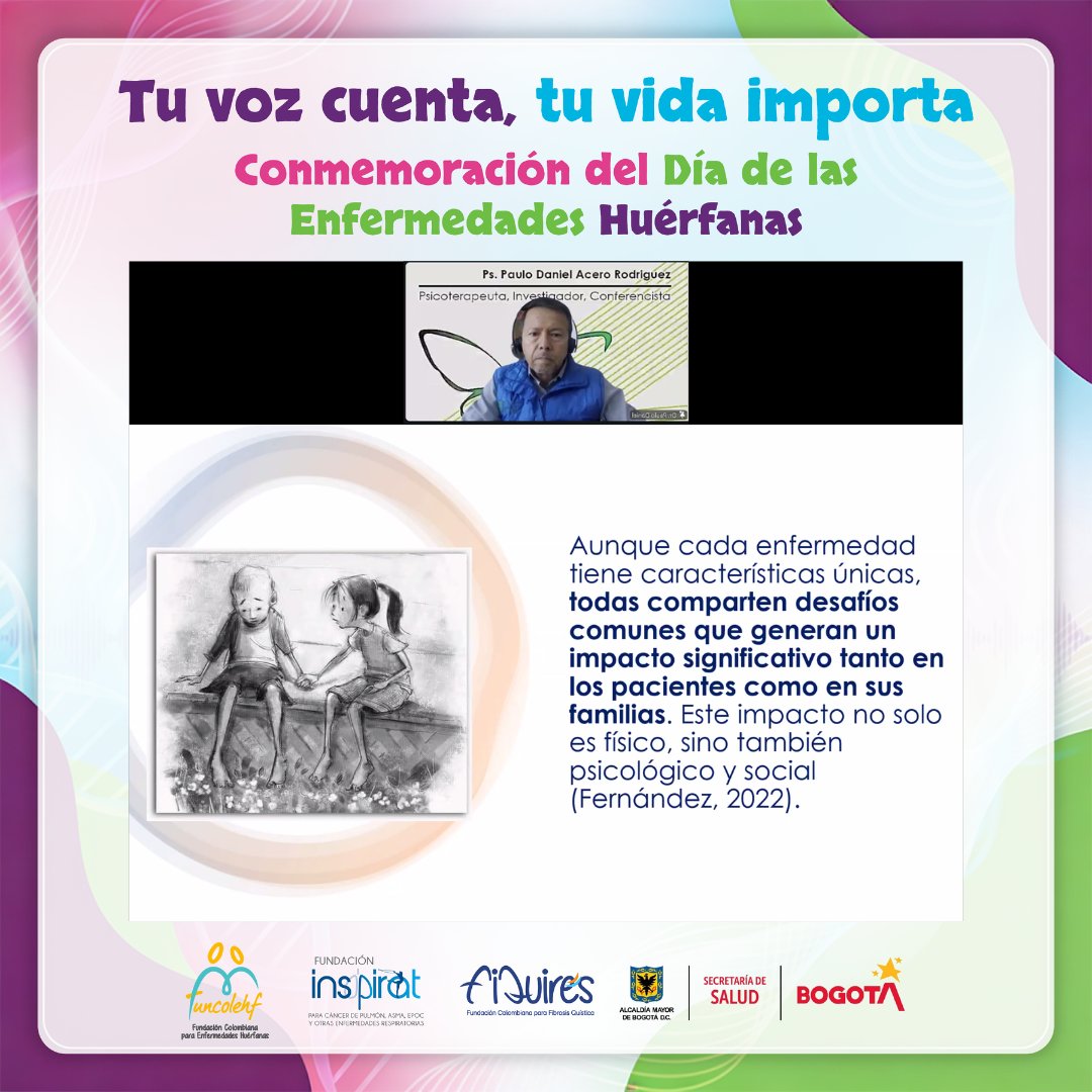 Iniciamos nuestro Webinar: Tu voz cuenta, tu vida importa. Conmemoración del Día de las #EnfermedadesHuérfanas
El Dr Paulo Acero destaca la importancia de comprender el impacto integral que estas condiciones generan en pacientes y familias

#EnVivo facebook.com/share/v/1ASNAA…