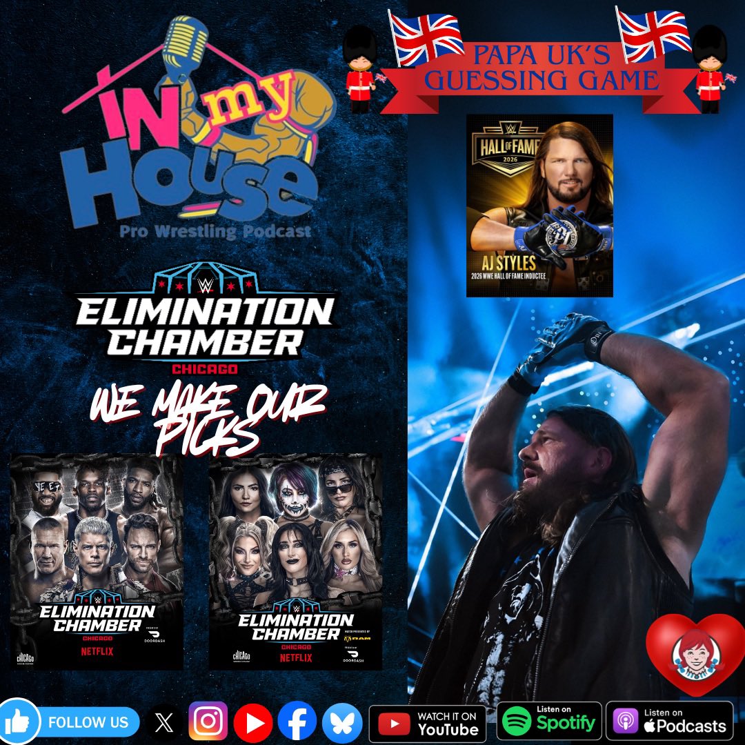 The #WWEChamber is this Saturday! Check out this weeks #InMyHousePod to hear our preview and picks for the last major stop on the Road To #WrestleMania! Listen now wherever you find your podcasts &amp; #YouTube! #SmackDown #WWERaw #WWENXT #AEWDynamite #TNAiMPACT #Spotify