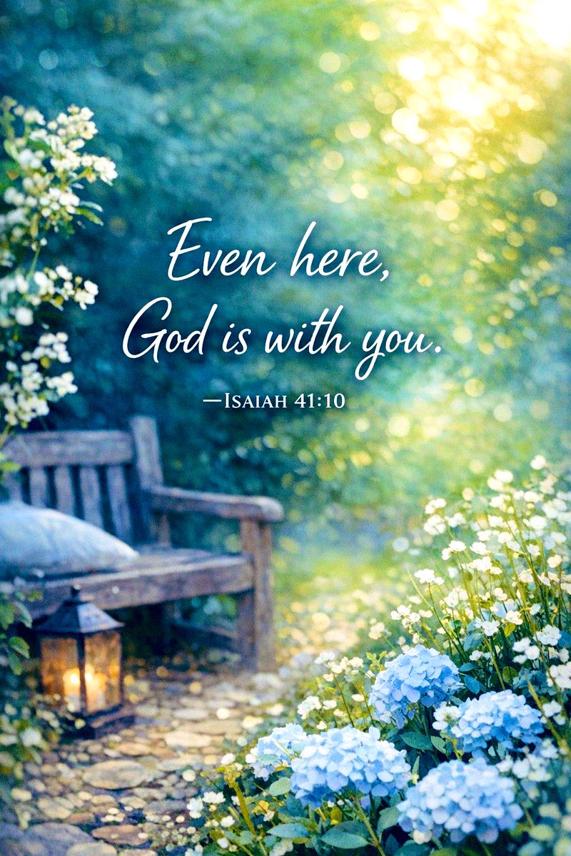 Isaiah 41:10
Fear thou not; for I am with thee: be not dismayed; for I am thy God: I will strengthen thee; yea, I will help thee; yea, I will uphold thee with the right hand of My righteousness.