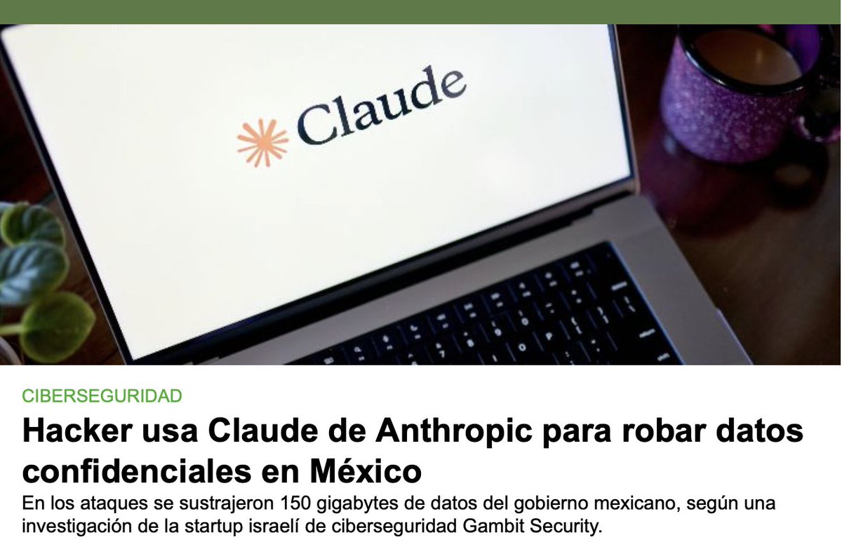 Roban datos del gobierno usando plataformas abiertas de IA…
y así pretenden “resguardar” nuestra información.

El mismo régimen que no puede proteger 150 GB de datos, quiere ahora controlar el sistema electoral y debilitar al INE.

Si no cuidan los datos, ¿van a cuidar tu voto?