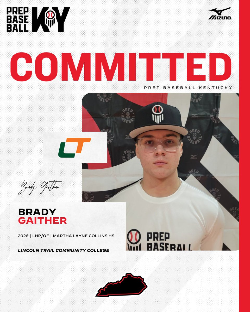 PrepbaseballKY's tweet photo. 🖋️ KY COMMITMENT WATCH 🖋️

'26 LHP/OF Brady Gaither (@MLCHSBaseball) commits to Lincoln Trail Community College!💪

👤 >> https://t.co/XedS5lzloI || @brady_gaither

@prepbaseball || @LincolnTrailBSB https://t.co/RIB3FObR0C