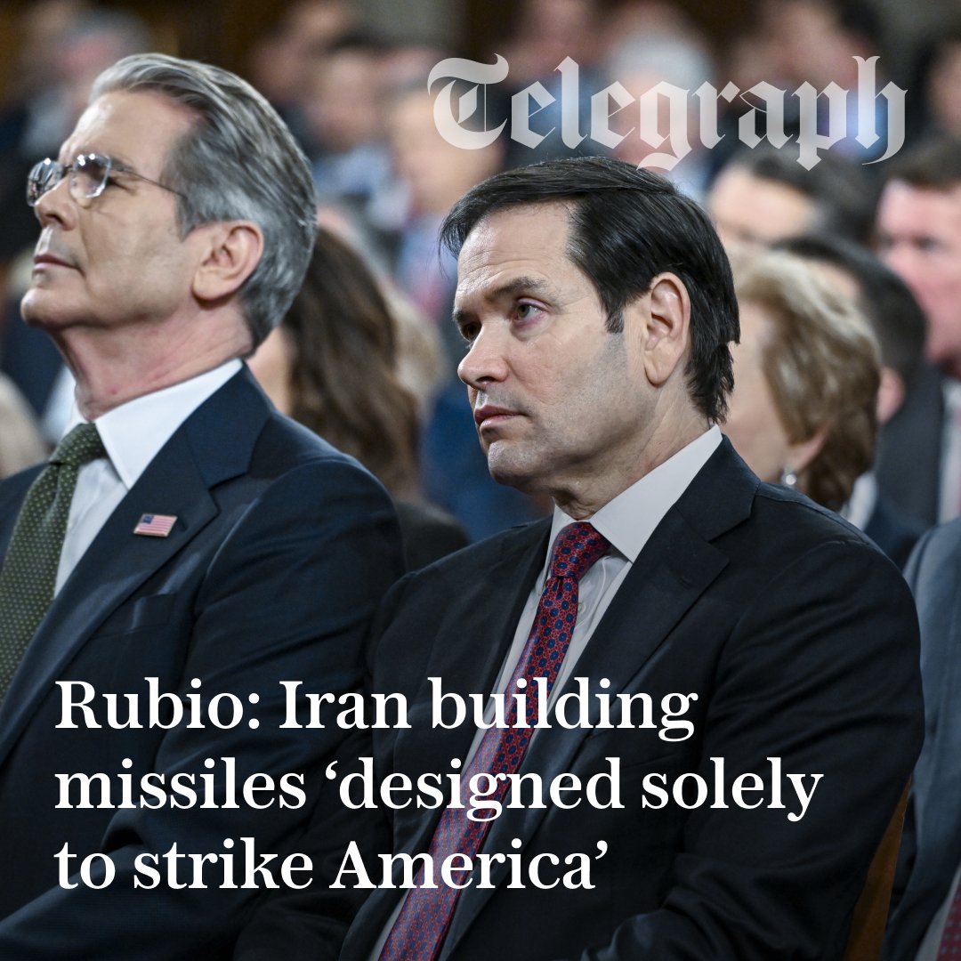 🇮🇷 Iran is rebuilding its nuclear programme and producing missiles designed to strike America, Marco Rubio has said

Here's what's backing these claims 👇
telegraph.co.uk/world-news/202…