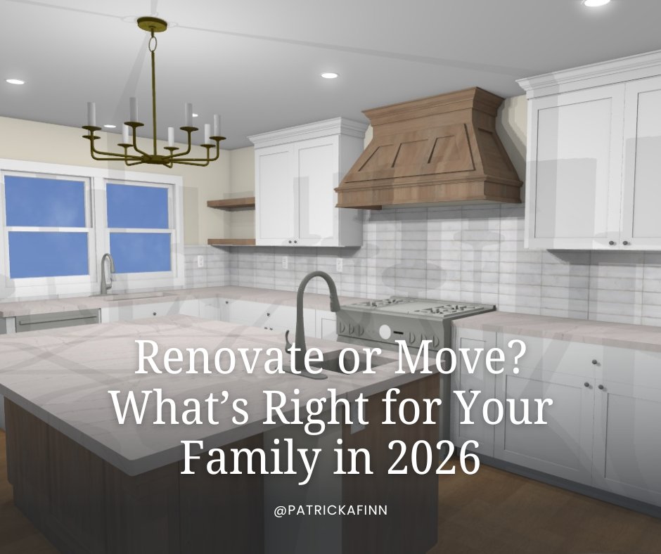 patrickafinn's tweet photo. In 2026, “Renovate or Move?” isn’t just about space.

It’s about:
• Protecting a 2–3% mortgage
• Limited inventory in top school districts
• Whether a new house actually solves your layout issues

Before you decide, read this: https://t.co/EWLS187vb3 https://t.co/OtVr2RTMF8
