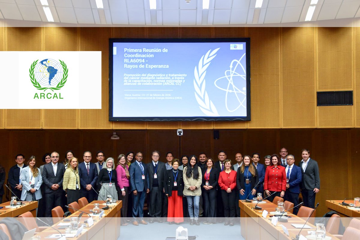 📍 ¡Rayos de Esperanza para Latinoamérica!

Intensa agenda de trabajo con 17 países de América Latina y el Caribe se desarrolla en la sede del <a href="/iaeaorg/">IAEA - International Atomic Energy Agency ⚛️</a>. 

No es solo una cita técnica; es un encuentro por la vida. El fin: coordinar el proyecto #RayosDeEsperanza a través de ARCAL.