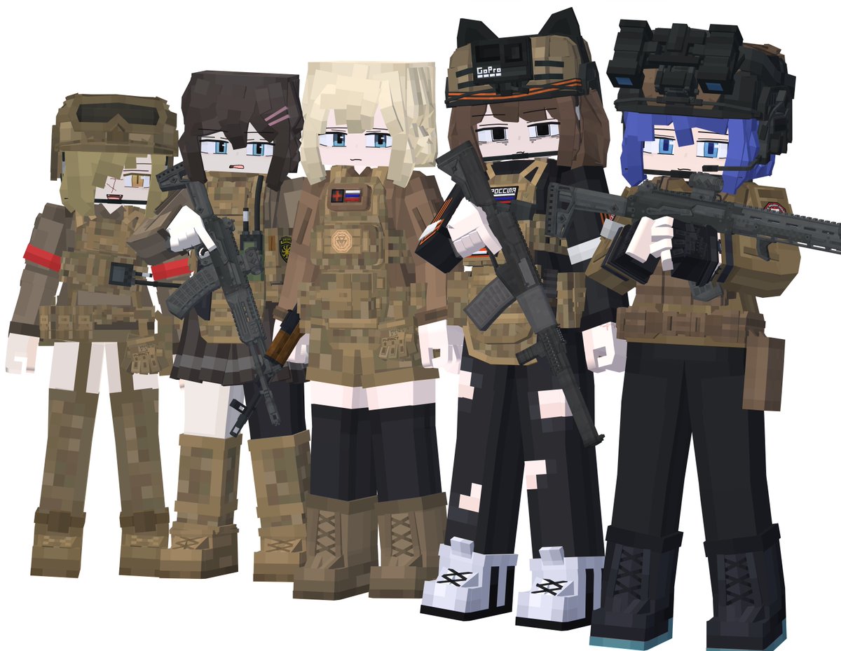 mohwang4451's tweet image. 2 OC (Stasia, Yana), 3 Non-OC (Marusha, Slavyana, Milchakov-Chan) So far.

#Minecraft #mineimator