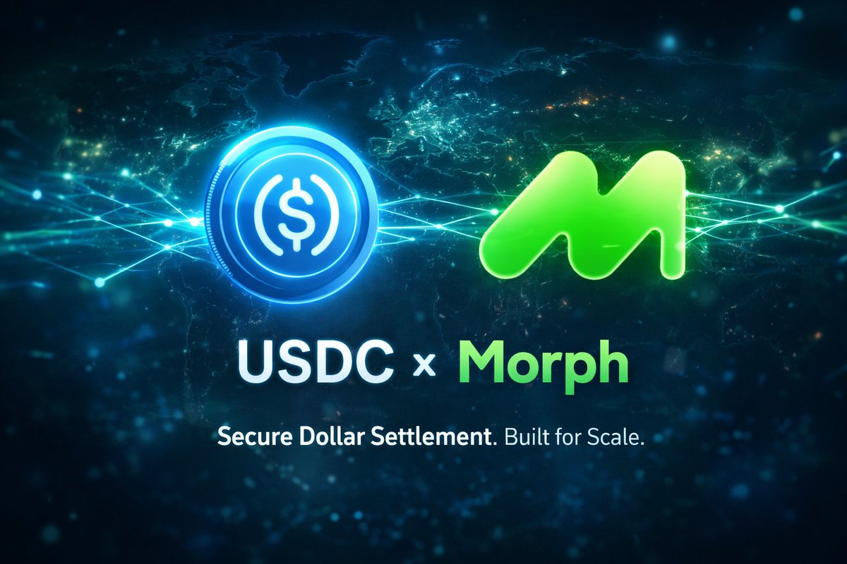 Oxanthon's tweet image. Big move for Morph 💚

USDC + CCTP means secure, scalable dollar flows are finally getting real. 🚀

#MorphUSDC