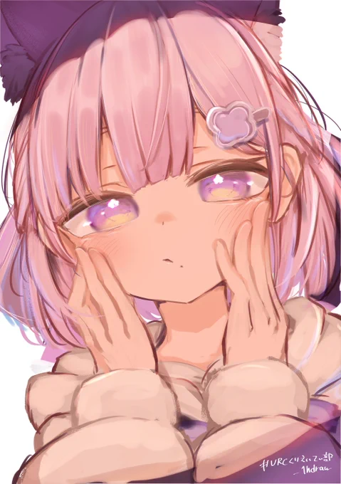 #VRCくりえいてぃ部_1hdraw しらつめちゃん
