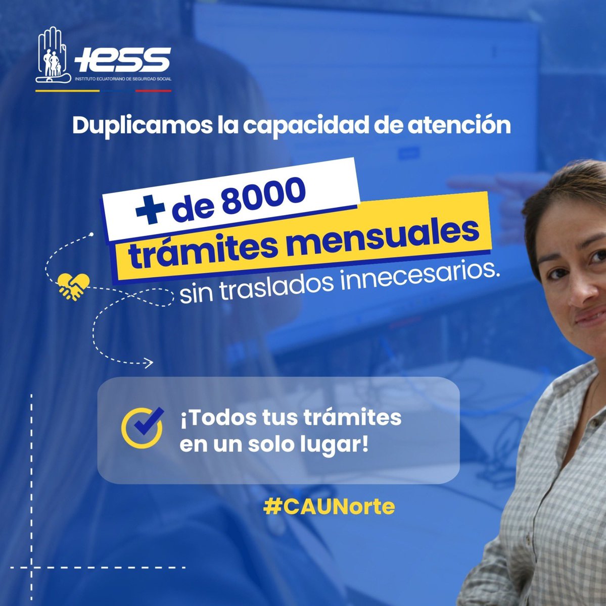 IESSPichincha's tweet photo. #IESSteInforma | 🏢 ¡Nos renovamos para servirte mejor!

📍 En el #CAUNorte invertimos en la mejora de nuestra infraestructura.

🧑‍💻 Y de esta manera duplicamos nuestra capacidad de atención.

✅ Realiza todos tus trámites en un solo lugar. 

¡Este nuevo inicio es por ti! https://t.co/O0Jrc8ucVw