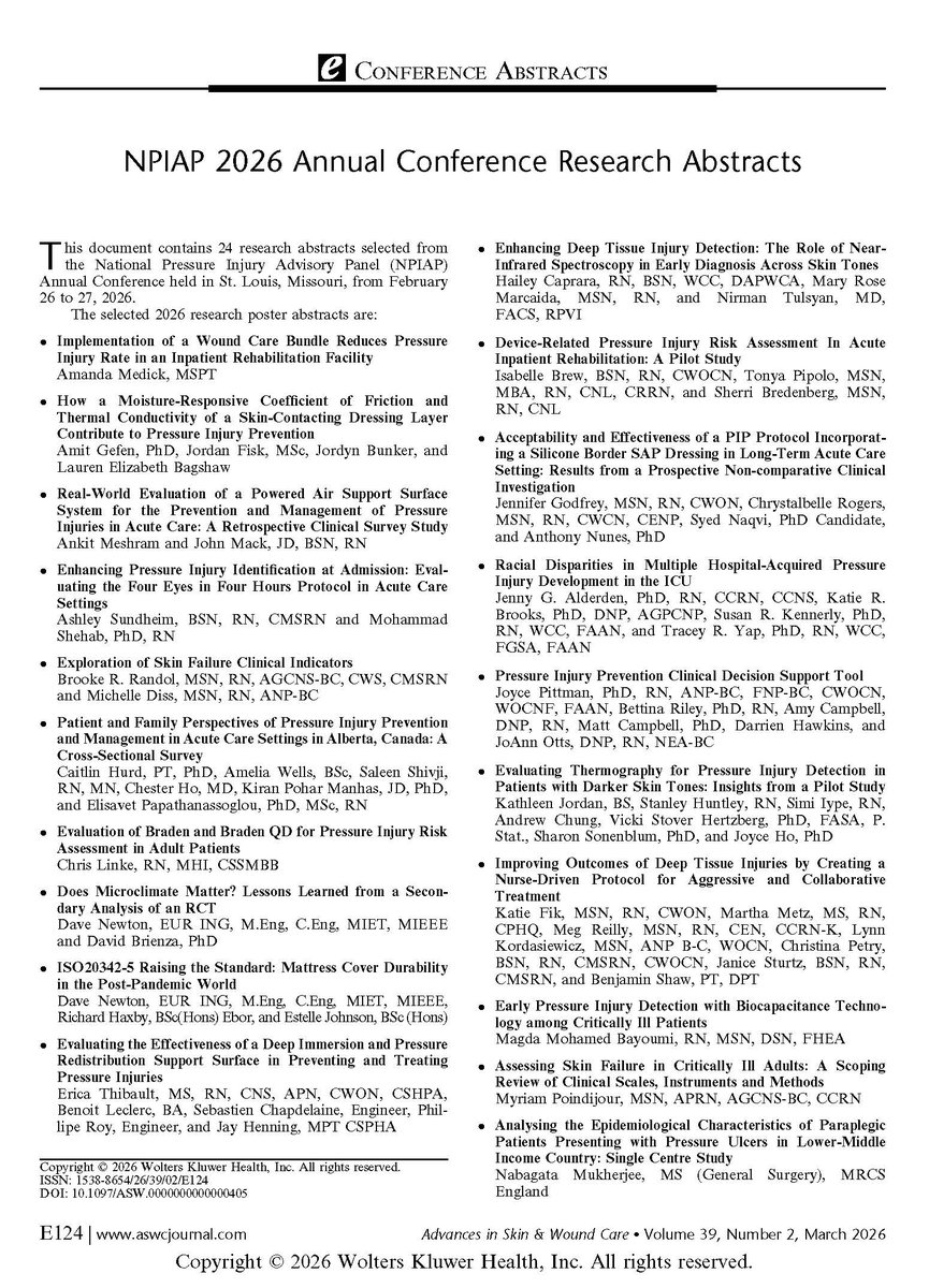 Advances in Skin & Wound Care tweet media