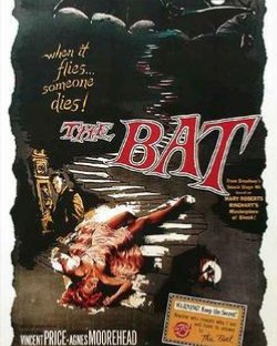 ClassicH0rror's tweet photo. The Bat 1959. Vincent Price and Agnes Morehead. https://t.co/UfgCZR2MWl