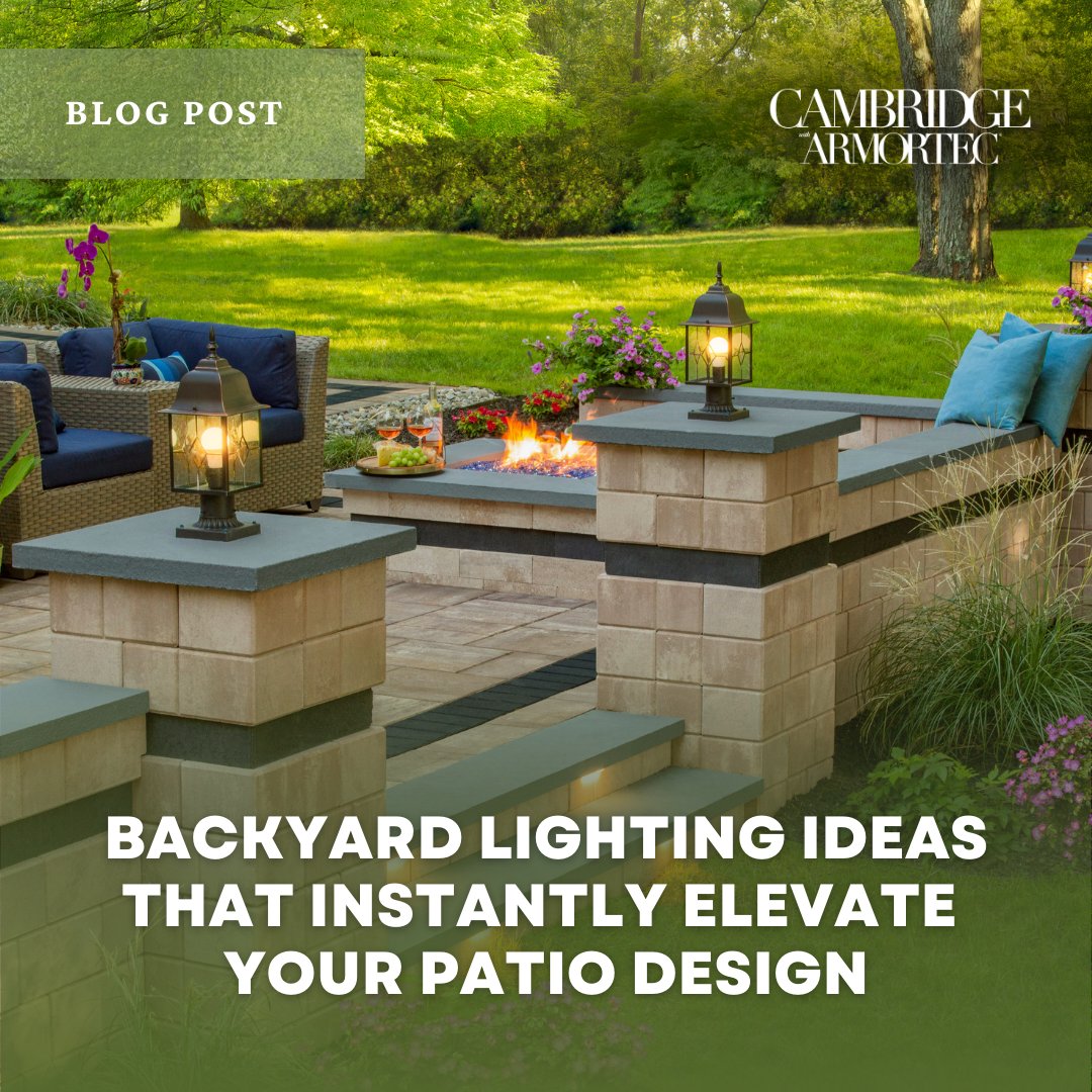 CambridgePavers's tweet image. In our latest blog, we’re sharing backyard lighting ideas that instantly elevate your patio design and help you create a space that’s just as inviting after sunset as it is during the day.

Read the full blog at cambridgepavers.com/blogs-view/140…

#OutdoorLighting #PatioDesignIdeas
