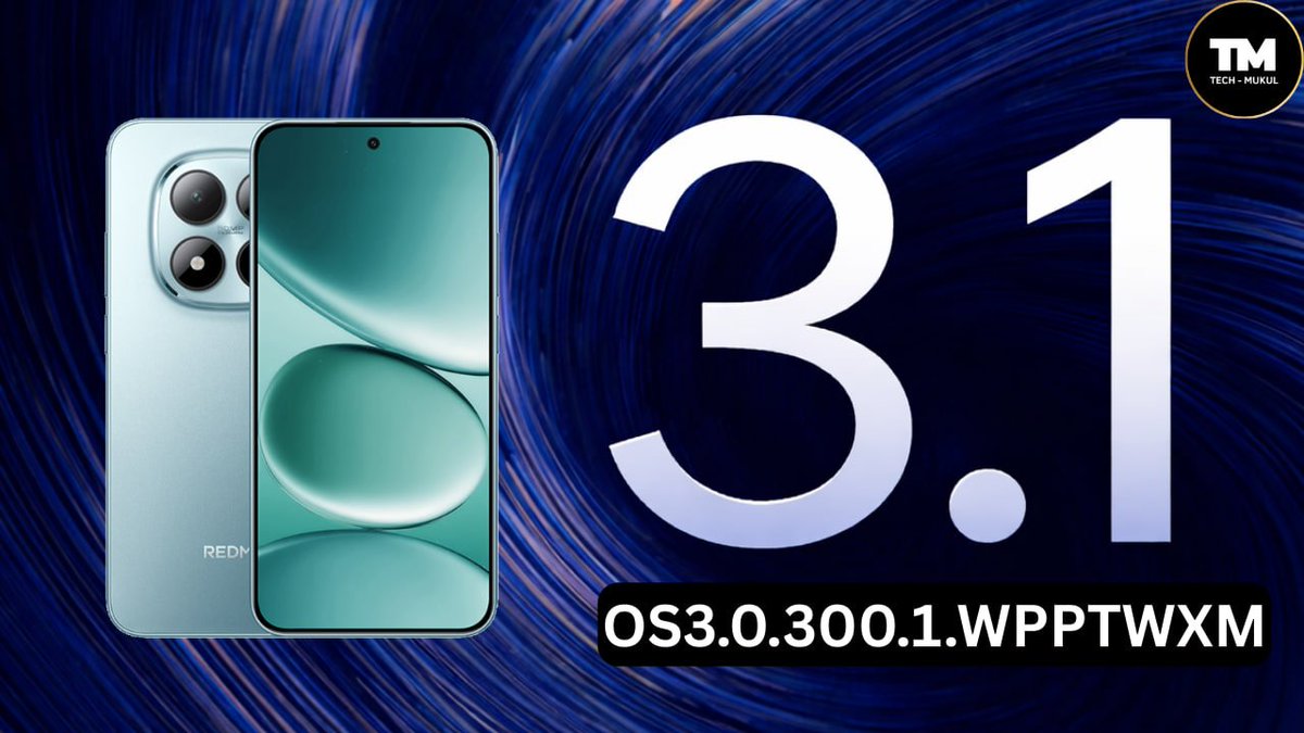 TECH__MUKUL's tweet image. #REDMINote15Pro5G #HyperOS3 #February 2026 BETA Update Spotted 🚀

📌 HyperOS 3.1: OS3.0.300.1.WPPTWXM
✨ Region: Taiwan 🇹🇼

🔍 Status: Currently Spotted as a BETA build. The stable build is not yet ready. Once the official Stable update will be prepared, full details will be
