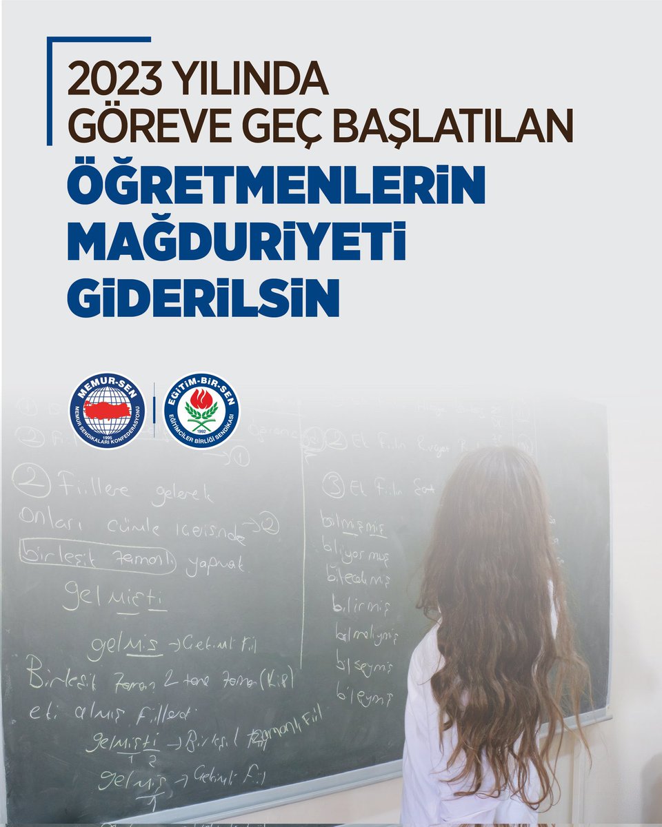 Sendikamız mağduriyetin farkında ve giderilmesi için mücadele edecektir.

 #2023EylülAtamasıAileBirliği