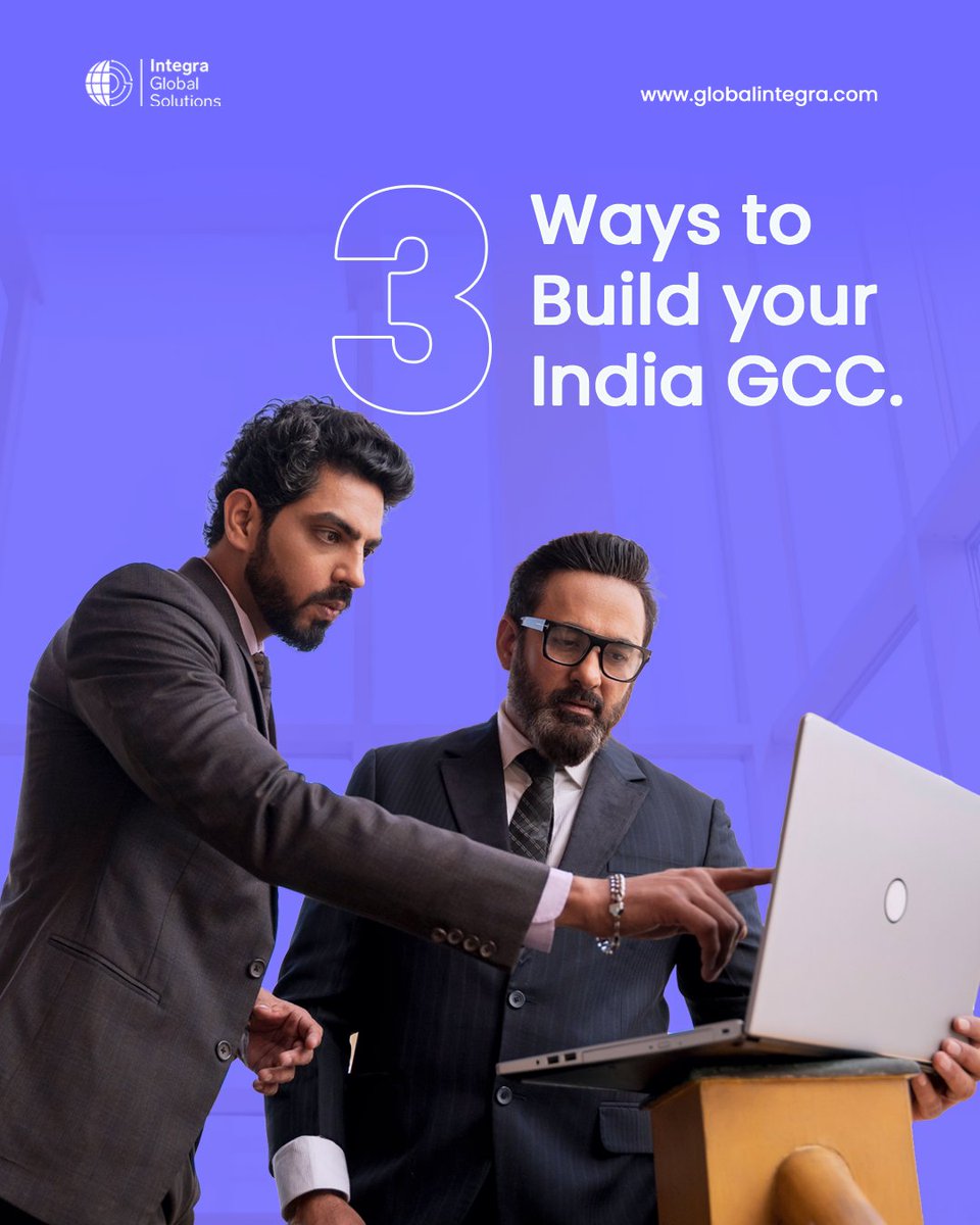 Every business needs a different India entry strategy.

Choose your path:
• GCC-as-a-Service (zero upfront capex)
• Build-Operate-Transfer
• Managed Teams
We manage the setup. You scale with confidence.
Learn more:
globalintegra.com/lp/global-capa…
.
.
#GCC #IndiaGCC #GlobalExpansion