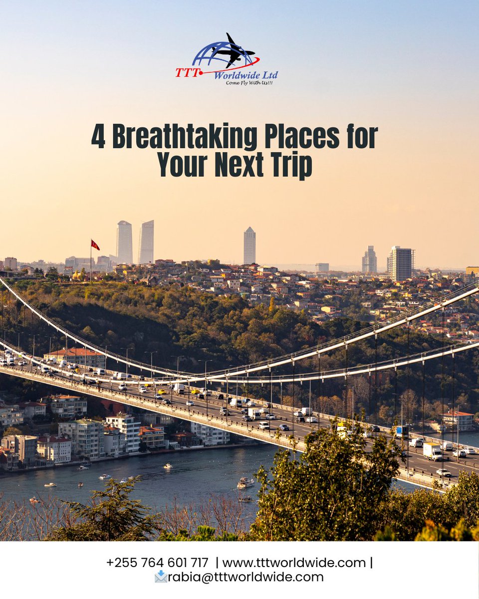 TTTWorldwide's tweet photo. ✨ 4 Breathtaking Places for Your Next Trip 🌍✈️
🌆 New York City — Urban lights, iconic skyline, nonstop energy.
🏝 Maldives — Ocean escape with crystal waters &amp; luxury vibes.
🏛 Rome — Timeless history, romantic streets.
🕌 Istanbul — Cultural crossroads where East meets West. https://t.co/7MheQDoVOb