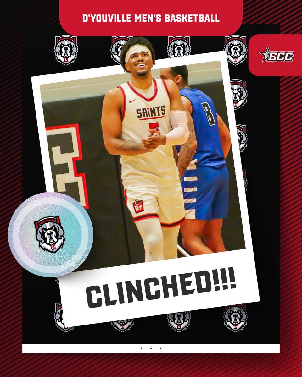 The DAWGS are postseason bound!

For the first time since becoming NCAA Division II members, the D’Youville Men’s Basketball team will be playing in the East Coast Conference Men’s Basketball Championship Tournament 🐶🏀 #GoSaints #FeedTheDawgs