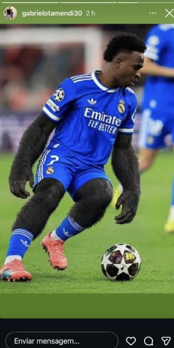 CuriosidadesEU's tweet photo. O irmão do zagueiro argentino Otamendi, do Benfica, postou essa imagem nas suas redes sociais antes do jogo de ontem entre Real Madrid e Benfica. https://t.co/S9oZyFYPVO