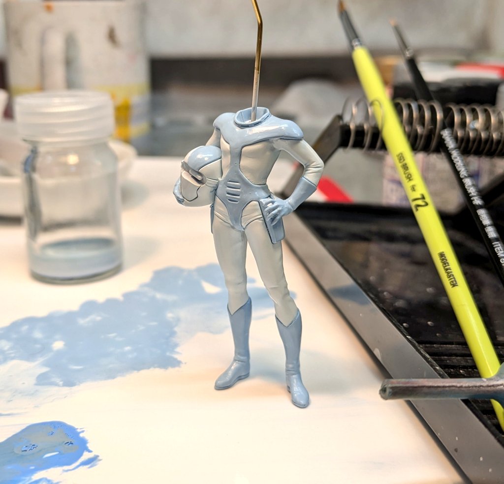 PLAMAX 1/24 ブラッドサッカー まずはイプシロンから。 合わせ目を消し